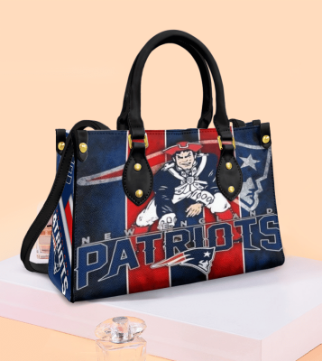 New England Patriots White Leather Bag For Women Gift