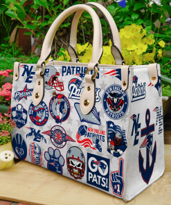 New England Patriots Leather HandBag For Women Gift