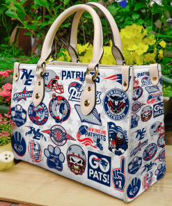 New England Patriots lover Leather Hand Bag For Women Gift