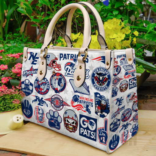 New England Patriots lover Leather Hand Bag For Women Gift