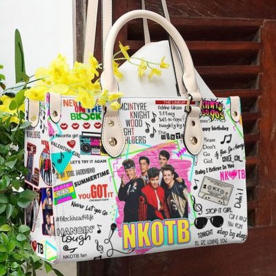 New Kids NKOTB lover Leather Hand Bag For Women Gift