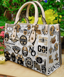 New Orleans Saints Leather Bag For Women Gift