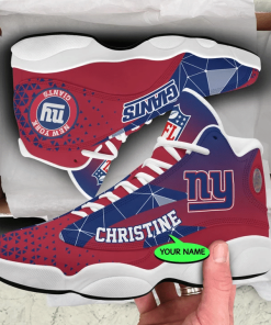 New York Giants NFL Jordan 13 Shoes Custom Name Sneakers Mura130984