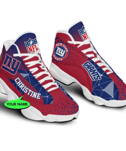 New York Giants NFL Jordan 13 Shoes Custom Name Sneakers Mura130984