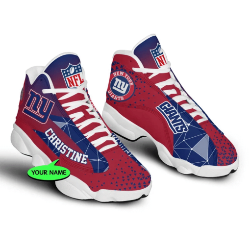 New York Giants NFL Jordan 13 Shoes Custom Name Sneakers Mura130984