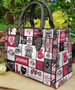 Ohio State Buckeyes Leather HandBag For Women Gift