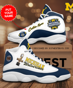 Personalized Michigan Wolverines Football JD13 Shoes Mura1109