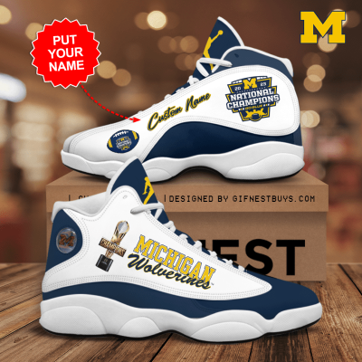 Personalized Michigan Wolverines Football JD13 Shoes Mura1109