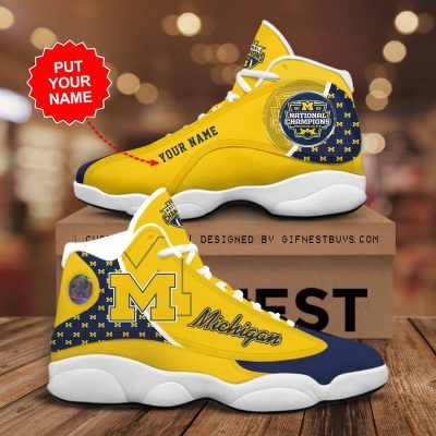 Personalized Michigan Wolverines Football JD13 Shoes Mura1110