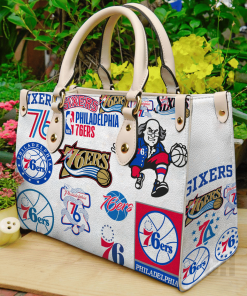 Philadelphia 76ers Leather Hand Bag For Women Gift