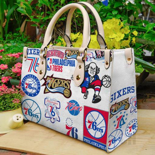 Philadelphia 76ers Leather Hand Bag For Women Gift