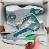 Philadelphia Eagles NFL Jordan 13 Shoes Custom Name Sneakers Mura130986