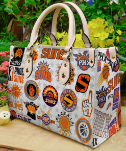 Phoenix Suns Leather HandBag White For Women Gift