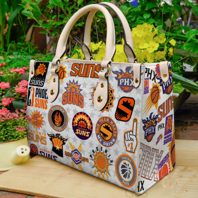 Phoenix Suns Leather HandBag White For Women Gift 