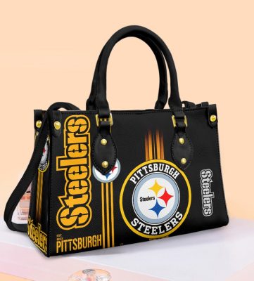 Pittsburgh Steelers Leather HandBag Black For Women Gift