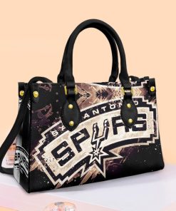 San Antonio Spurs Leather Bag Black For Women Gift