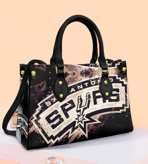 San Antonio Spurs Leather Bag Black For Women Gift