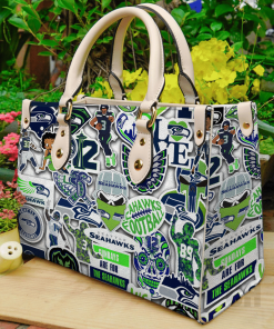 Seattle Seahawks Leather Hand Bag For Women Gift