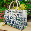 Seattle Seahawks lover Leather Hand Bag For Women Gift