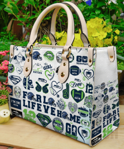 Seattle Seahawks lover Leather Hand Bag For Women Gift