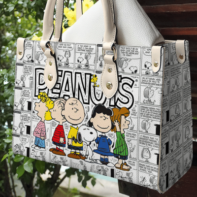 Snoopy Comic Leather Bag For Women Gift