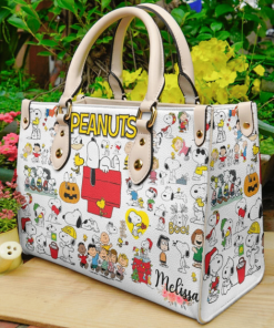 Snoopy Dog Leather Bag For Women Gift