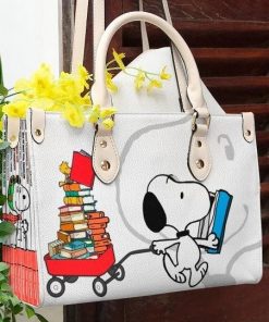 Snoopy Dog Funny Leather Bag For Women Gift