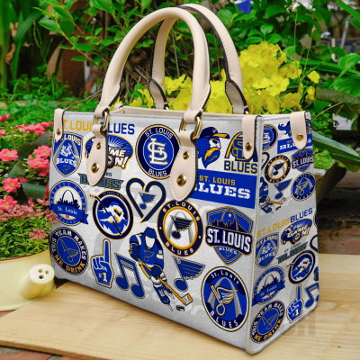 St. Louis Blues Leather Hand Bag For Women Gift