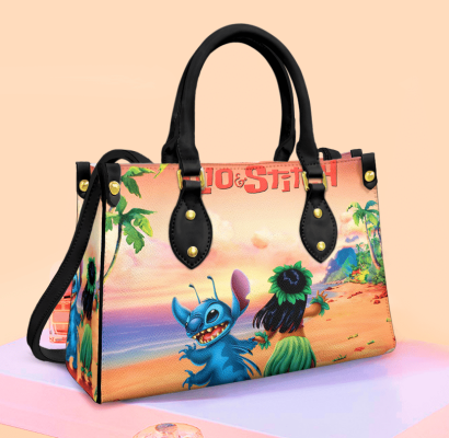 Stitch Disney Leather HandBag For Women Gift