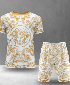 Versace Combo Unisex T-Shirt & Short Limited Luxury Outfit Mura1124