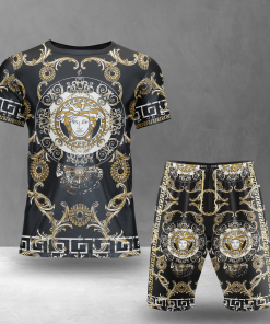 Versace Combo Unisex T-Shirt & Short Limited Luxury Outfit Mura1129