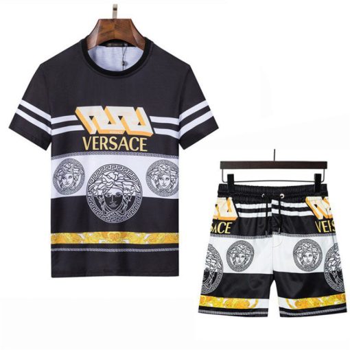 Versace Combo Unisex T-Shirt & Short Limited Luxury Outfit Mura11411