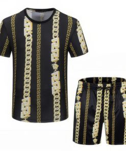 Versace Combo Unisex T-Shirt & Short Limited Luxury Outfit Mura11412