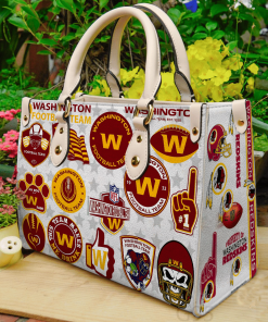 Washington Redskins Leather Hand Bag For Women Gift