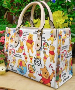 Winnie The Pooh Bear Funny Leather Bag For Women Gift