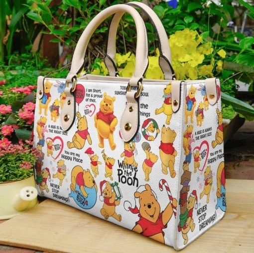 Winnie The Pooh Bear Funny Leather Bag For Women Gift