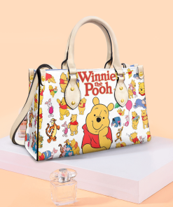 Winnie The Pooh Bear Funny Leather HandBag For Women Gift