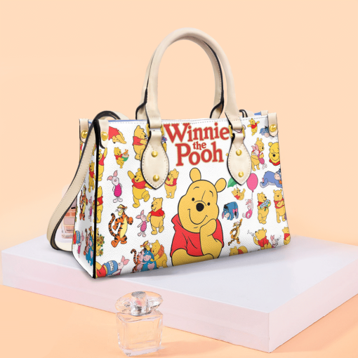 Winnie The Pooh Bear Funny Leather HandBag For Women Gift