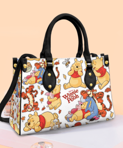 Winnie the Pooh Leather Bag For Women Gift Type01