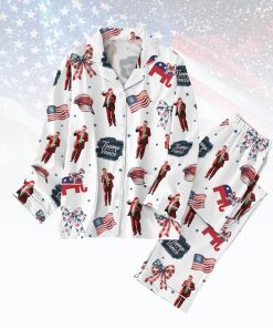 Donald Trump Christmas Pajamas Set, Holiday Lounge Sleepwear