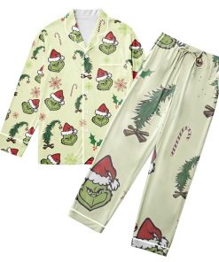 Grinch Christmas Pajamas Set Family, Merry Grinchmas Pajamas Set