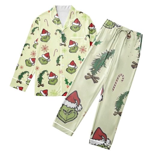 Grinch Christmas Pajamas Set Family, Merry Grinchmas Pajamas Set