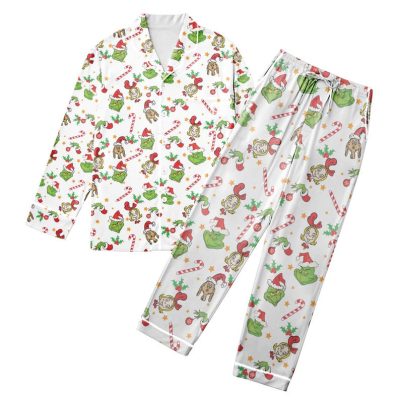 The Grinch Christmas Pajama Set Family, Friends Grinch Grinch Cindy Lou Who Dog Gift