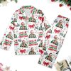 Trump Pajama Set, Trump Coquette Bow Christmas Pajamas