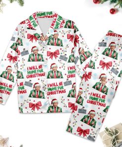 Trump Pajama Set, Trump Coquette Bow Christmas Pajamas