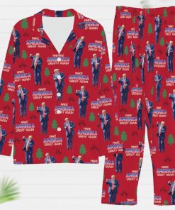 Trump Dancing Pajamas Set, Make American Great Again Christmas Pajamas