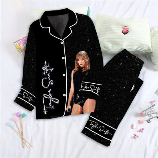 Swiftie Christmas Satin Pajamas, World Tour Band Satin Pajamas, Swiftie Tour Christmas Satin Pajamas, Music Lover Gifts