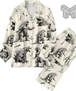 Godzilla Pajamas Set, Godzilla Holiday Pajamas, Godzilla Pajamas Family