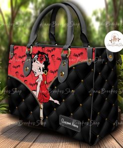 Betty Boop Leather Handbag, Betty Boop Handbag, Women Leather Bag