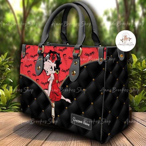 Betty Boop Leather Handbag, Betty Boop Handbag, Women Leather Bag